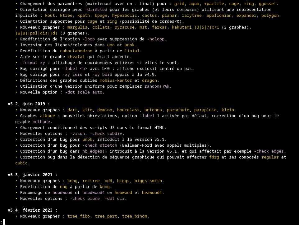 L’historique dans le terminal (de v5.1 à v5.3)